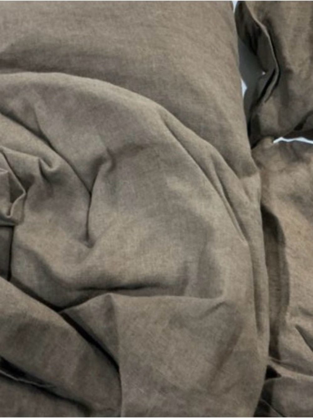 Quince European Linen Duvet Cover Set in Espresso King/Cal King - Picture 2 of 4